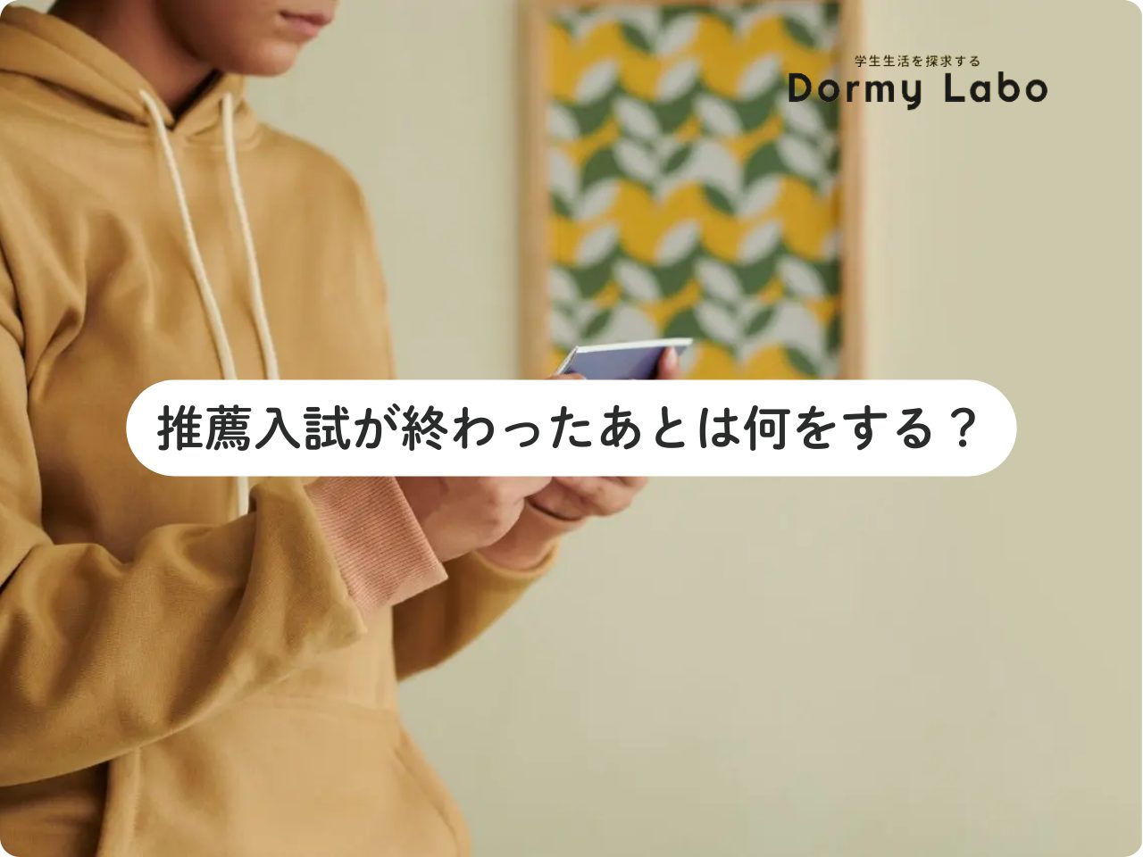 推薦入試が終わったあとは何をする？指定校推薦合格組におすすめの、大学入学までの過ごし方